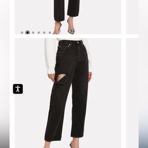 AGOLDE 90s Jeans in Black Size 32 with leg slit